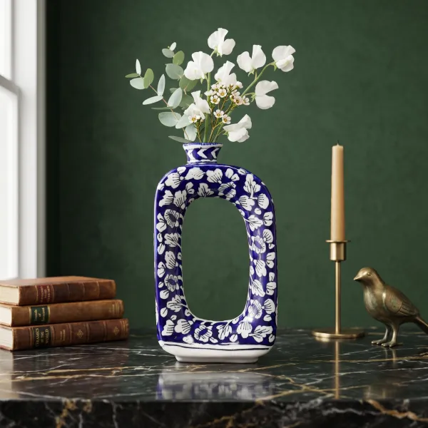 "Arcadia" Architectural Loop Ceramic Vase (Medium)