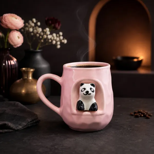 "Blush Panda Nook" Artisan Mug