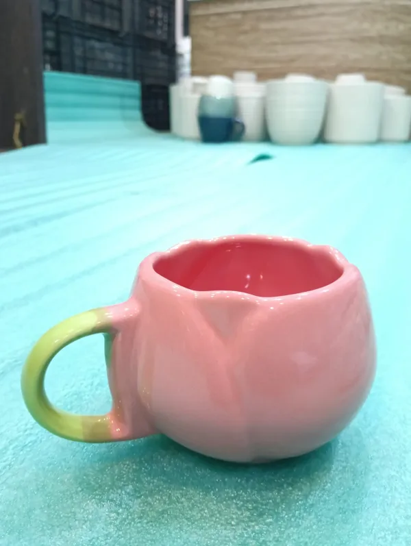 Sculptural Tulip Bud Mug