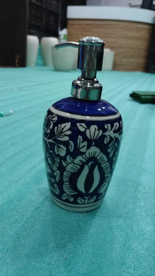 Shahi Mughal Hand-Painted Liquid Soap Dispenser hover