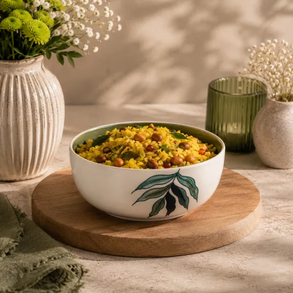Frondescence Deep Serving Bowl